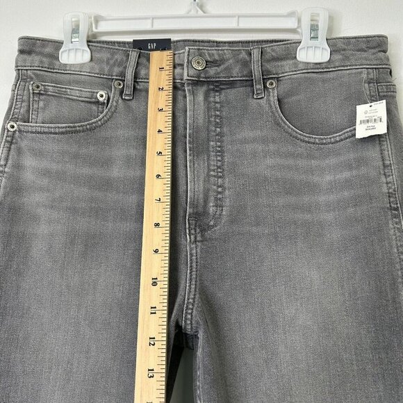 NEW Gap Vintage Slim Sky High Rise Jeans Womens Size 31 Short Gray - Picture 7 of 12